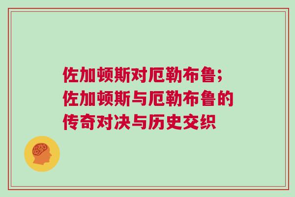 佐加頓斯對厄勒布魯;佐加頓斯與厄勒布魯的傳奇對決與歷史交織