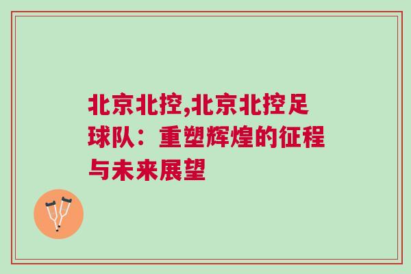 北京北控,北京北控足球隊(duì)：重塑輝煌的征程與未來(lái)展望